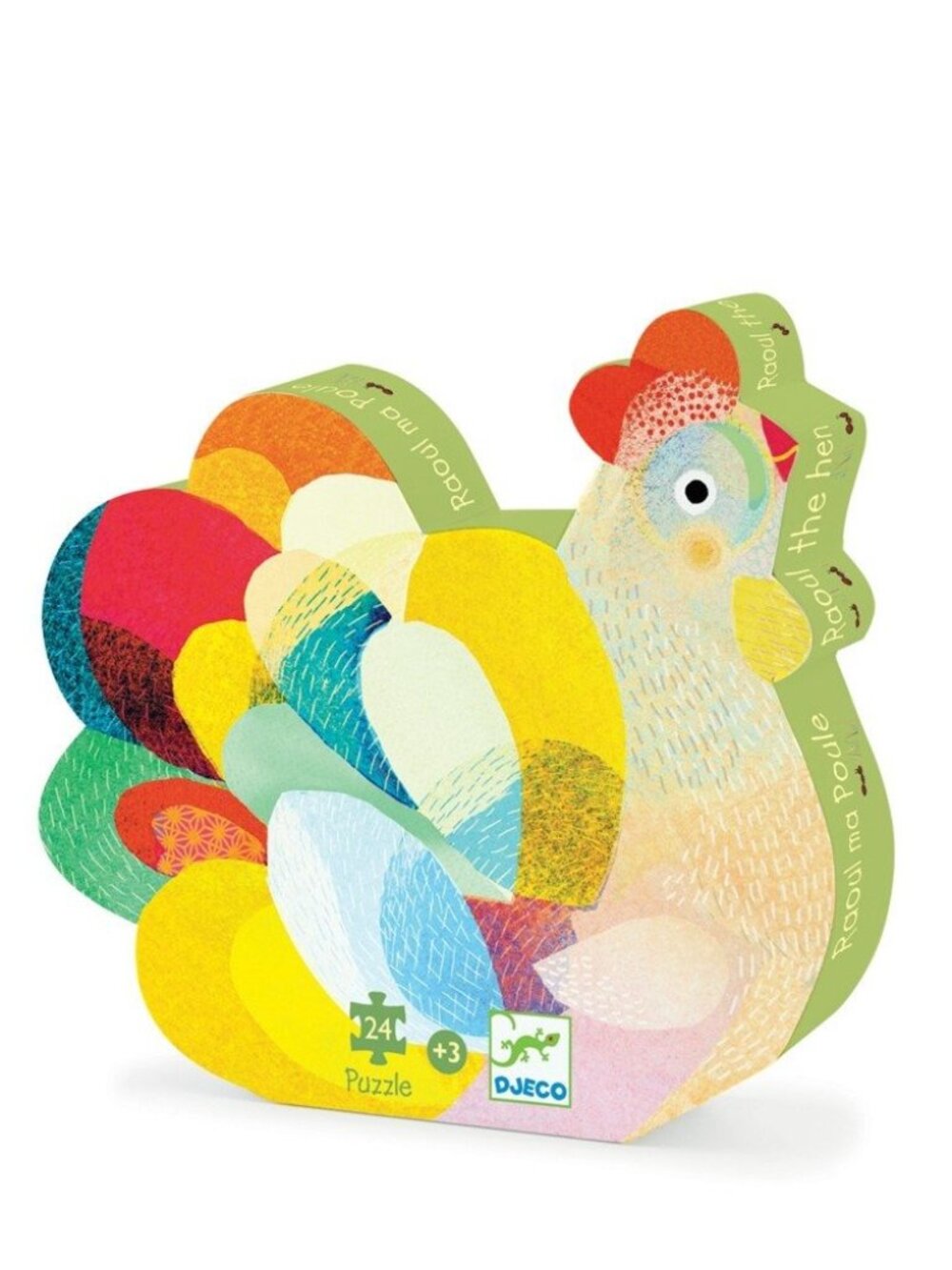 Brand New Djeco 24 Pieces Jigsaw Puzzle Raoul the Hen - Silhouette  Puzzle